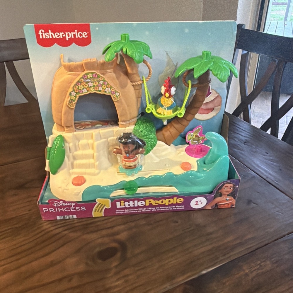 Fisher‎ Price Little People Disney MOANA ADVENTURE VILLAGE NEW